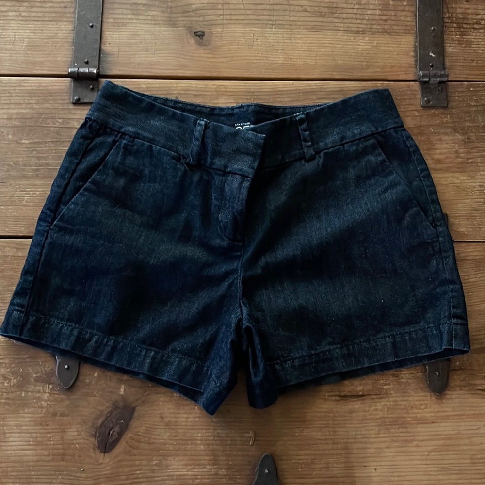 Ann Taylor Loft denim shorts size 0 Only worn once or twice.Like new condition.